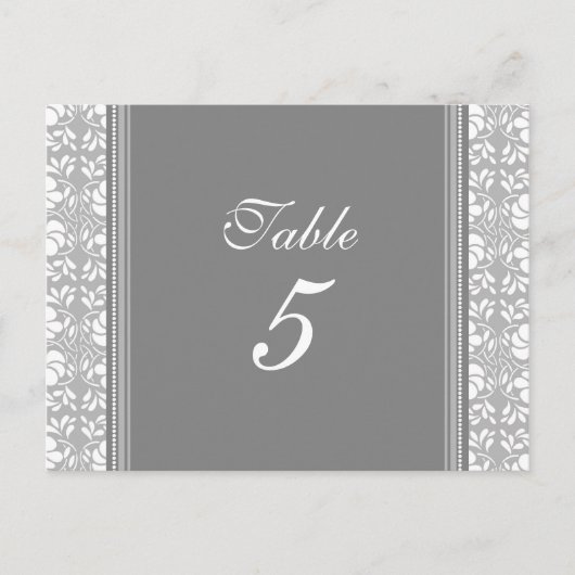 のテーブ結婚ルナンバーカードグレーダマスク ポストカード (正面)