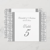 のテーブ結婚ルナンバーカードグレーダマスク ポストカード (正面/裏面)