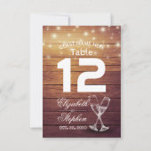 のテーブ結婚ルナンバーシーティングプレイスシャンパングラス 招待状 (裏面)