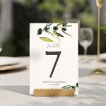 のテーブ結婚ルナンバーミニマリストオリーブブランチ テーブルナンバー<br><div class="desc">このテーブ結婚ル番号は、水色のオリーブの枝の葉を特徴としている。[シンプルテンプレート]フィールドを使用して、名前をカスタムする結婚、日付、テーブル番号を追加する。このブランドのオリーブのステーショナリー結婚スイートからより多くを参照するには、https://www.zazzle.com/collections/olive_wedding_theme_stationery_suite-119151338630521792ビクトリア・グリガリアスによる水の色のアートとデザイン</div>