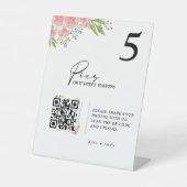 のテーブ結婚ル写真またはシーティングチャートが表示されない 台座サイン (正面)