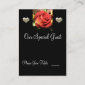 のテーブ結婚ル割り当てゲストカードテンプレート プレイスカード (裏面)