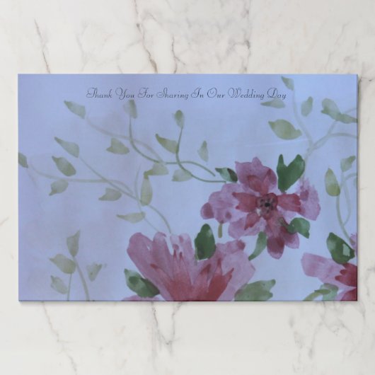 のテーブ結婚ル場所設定デコレーション紙プラック ペーパーパッド (正面)