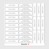 のテーブ結婚ル座席表29xゲスト名ラベル シール (シート)