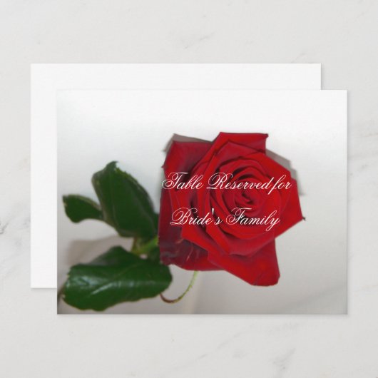 のテーブ結婚ル座席表 招待状 (正面/裏面)