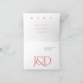 のテーブ結婚ル折り畳みノートカード ノートカード (内部)