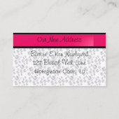 のテーブ結婚ル番号とアドレスきらきら光る・カード・テンプレート プレイスカード (裏面)