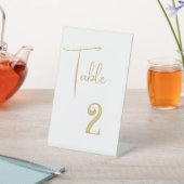 のテーブ結婚ル番号カード台座標識 台座サイン (インサイチュ)