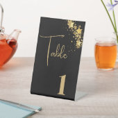 のテーブ結婚ル番号カード台座標識 台座サイン (インサイチュ)