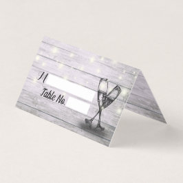 のテーブ結婚ル番号シャンパングラスウッド