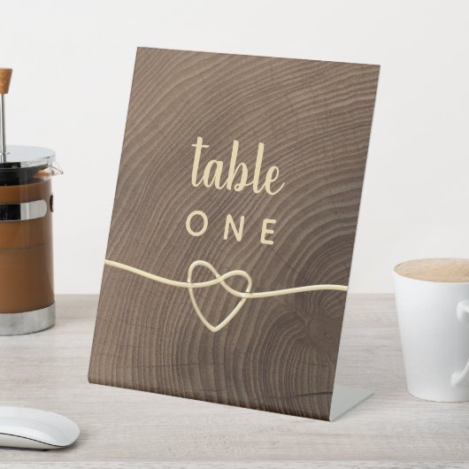 のテーブ結婚ル番号ペデスタル記号 台座サイン (インサイチュ)