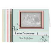 のテーブ結婚ル番号座席表&サンキューテンプレート (正面横)