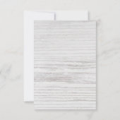 のテーブ結婚ル番号護衛ボホフラワーホワイトウッド 招待状 (裏面)