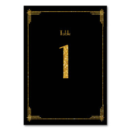 のテーブ結婚ル番号金ゴールドシーケンスアールデコ1 テーブルナンバー