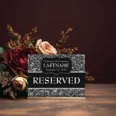 のテーブ結婚ルRESERVED符号レースのパターン ポストカード