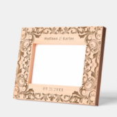 のテーマ結婚ヴィンテージ旋回の装飾枠 レーザー彫刻フレーム (左)