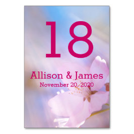 のテー結婚ブルカードカスタム テーブルナンバー