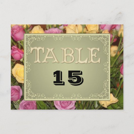 のテー結婚ブルカードテンプレート ポストカード (正面)