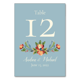 のテー結婚ブルカード テーブルナンバー