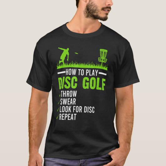 のディス遊クゴルフフリスビーディスクゴルファー Tシャツ (正面)