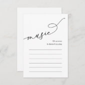 のディナ結婚ー・ソング・ミュージック・オプション エンクロージャーカード (正面/裏面)