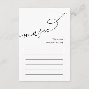 のディナ結婚ー・ソング・ミュージック・オプション エンクロージャーカード