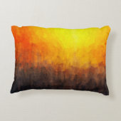 のデジタル絵画構造。抽象芸術・アート・ヴィンタグ アクセントクッション (裏面)