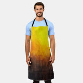 のデジタル絵画構造。抽象芸術・アート・ヴィンタグ エプロン (着用した状態)