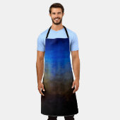 のデジタル絵画構造。抽象芸術・アート・ヴィンタグ エプロン (着用した状態)