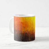 のデジタル絵画構造。抽象芸術・アート・ヴィンタグ コーヒーマグカップ (正面左)