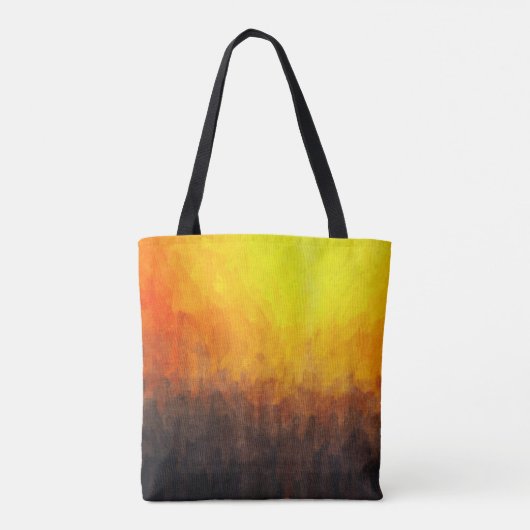 のデジタル絵画構造。抽象芸術・アート・ヴィンタグ トートバッグ (裏面)