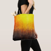 のデジタル絵画構造。抽象芸術・アート・ヴィンタグ トートバッグ (クローズアップ)