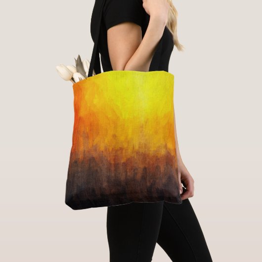 のデジタル絵画構造。抽象芸術・アート・ヴィンタグ トートバッグ (クローズアップ)