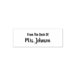 のデスクから先生名テンプレート セルフインキングスタンプ