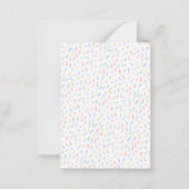 のデスクから – カスタム先生名 – アルファベット ノートカード (裏面)