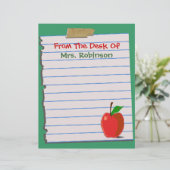 ...のデスクから…先生レターヘッド文房具 (スタンド正面)