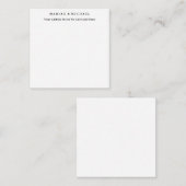 のトレンドミニマル結婚ナリストプロフェッショナル名アドレス ノートカード (正面/裏面)