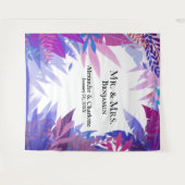 のトロピッ結婚ク水彩写真ブース背景 タペストリー (正面(横))