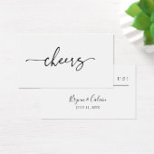 のドリンク結婚チケット披露宴バートークンカード (デスク)