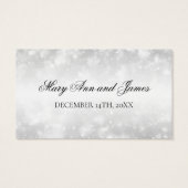 のドリンク結婚バウチャーシルバーきらめくライト (裏面)