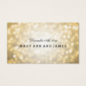 のドリンク結婚バウチャー金ゴールドグリッター灯 (裏面)