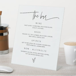 のドリンク結婚メニューバー署名披露宴表G400 台座サイン