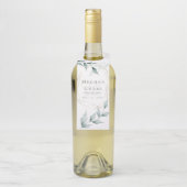 のドリンク結婚ラベル | グレージェードグリーン植物学 ボトルネックタグ (ボトル)