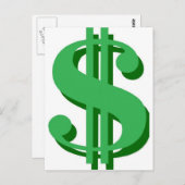 $のドル印 ポストカード (正面/裏面)