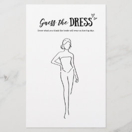 のドレスゲームか結婚ブライダルシャワーを推測