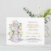 のドレ結婚スのブライダルシャワー招待 シーズンカード (スタンド正面)