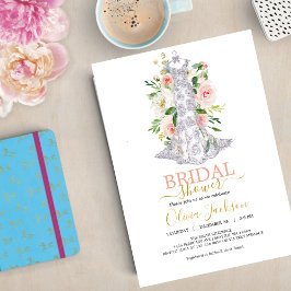 のドレ結婚スのブライダルシャワー招待 シーズンカード