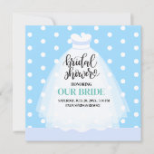 のドレ結婚スのブライダルシャワー招待 招待状 (正面)