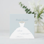のドレ結婚スのブライダルシャワー招待 招待状 (スタンド正面)