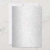 のドレ結婚スのブライダルシャワー招待 招待状 (裏面)